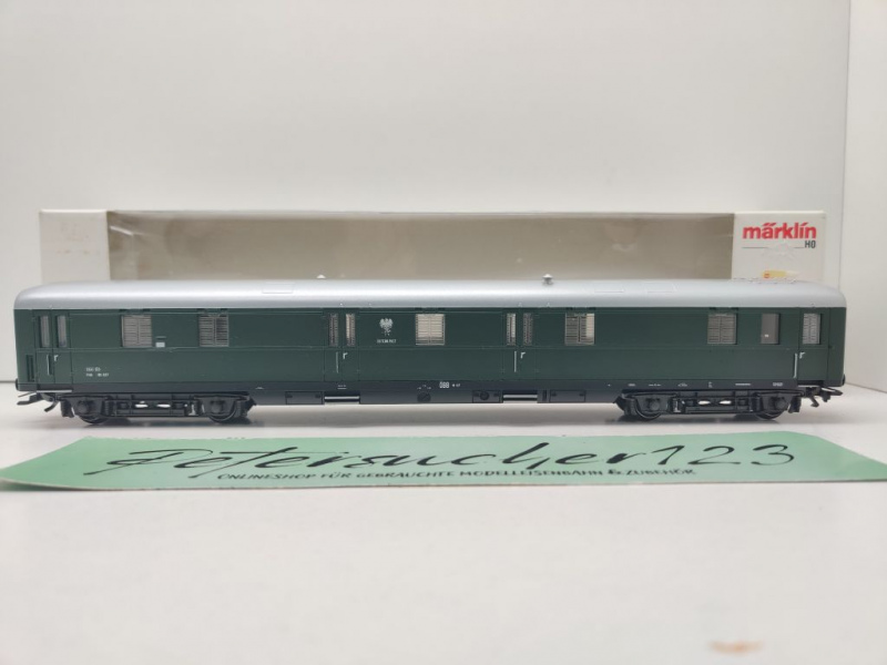 Märklin H0 AC 43267 Schürzen-Postwagen Exportmodell  F4h / NEM / ÖBB / OVP weiß