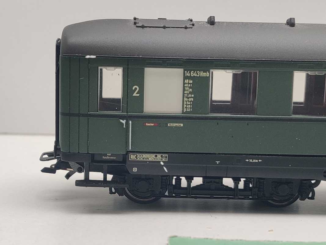 Märklin H0 AC 43279-3 Schürzenwagen 1.-2.Kl ABüe aus Set / Licht / NEM / DB