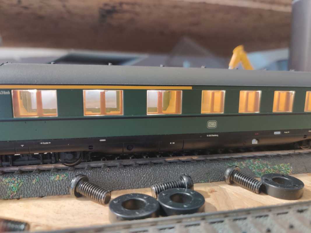 Märklin H0 AC 43279-3 Schürzenwagen 1.-2.Kl ABüe aus Set / Licht / NEM / DB