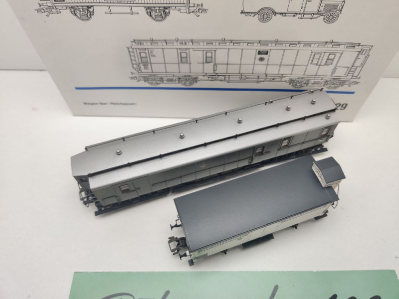 Märklin H0 AC 4329 Wagen-Set "Reichspost" & Fahrzeug / NEM / DRG / OVP weiß