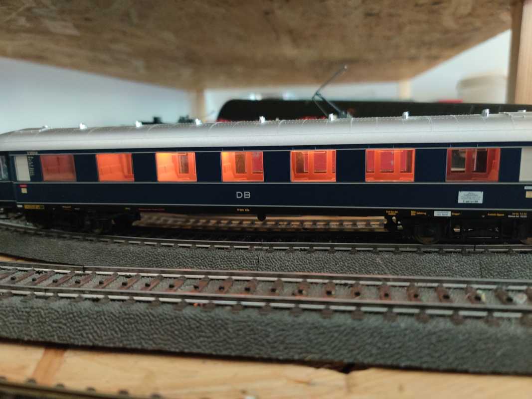 Märklin H0 AC 43290-03 Schnellzugwagen 2.Kl AB4üe 11599 Köl Licht / NEM / DB