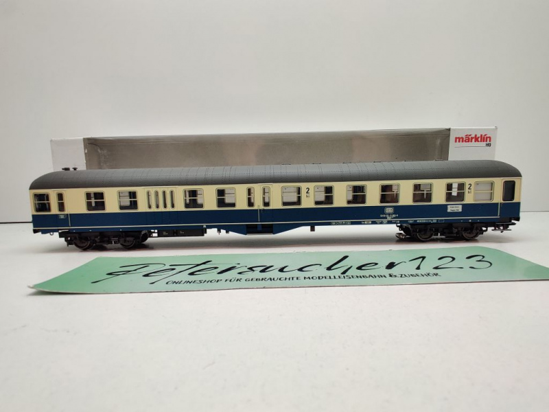 Märklin H0 AC 43335 (2) Mitteleinstiegs-Steuerwg 2.Kl BDylf457 / NEM / DB / OVP weiß