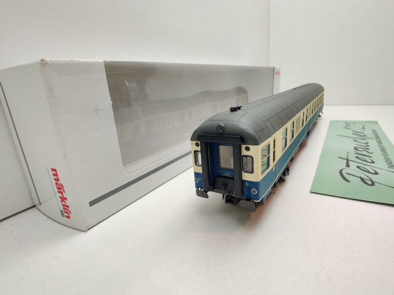 Märklin H0 AC 43335 (2) Mitteleinstiegs-Steuerwg 2.Kl BDylf457 / NEM / DB / OVP weiß