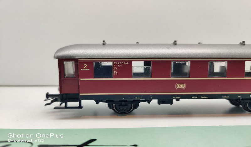 Märklin H0 AC 4335 Einheitsnebenwagen 2.Klasse / Bauart Bie / DB