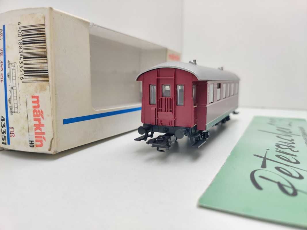 Märklin H0 AC 43351 Einheits-Nebenbahnwagen 1.-2.Kl ABi / NEM / DB / OVP
