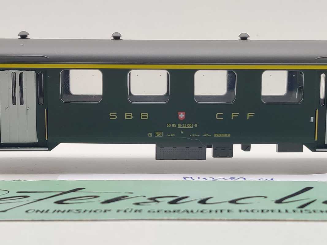 Märklin H0 AC 43389-01 TEE Leichtstrahlwagen 1.Kl A aus Set / NEM / SBB