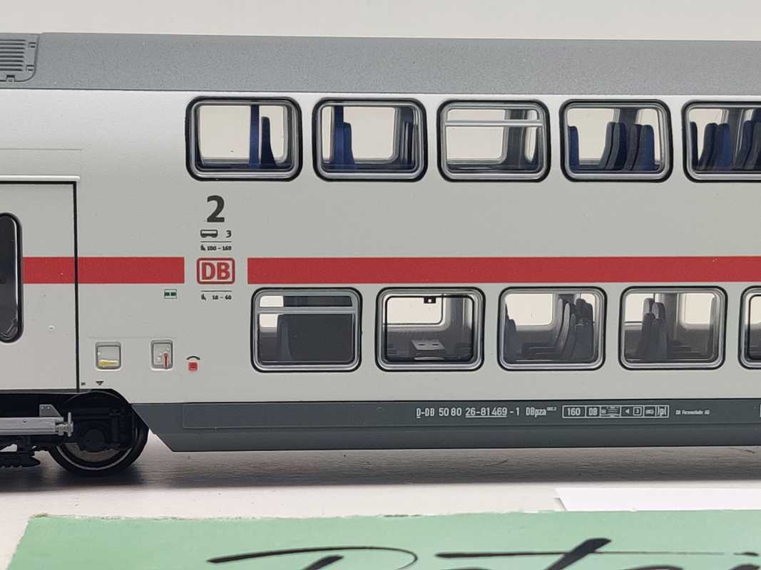 Märklin H0 AC 43489 IC2 Doppelstockwagen 2.Kl DBpza682.2 / LED Licht / NEM / DB
