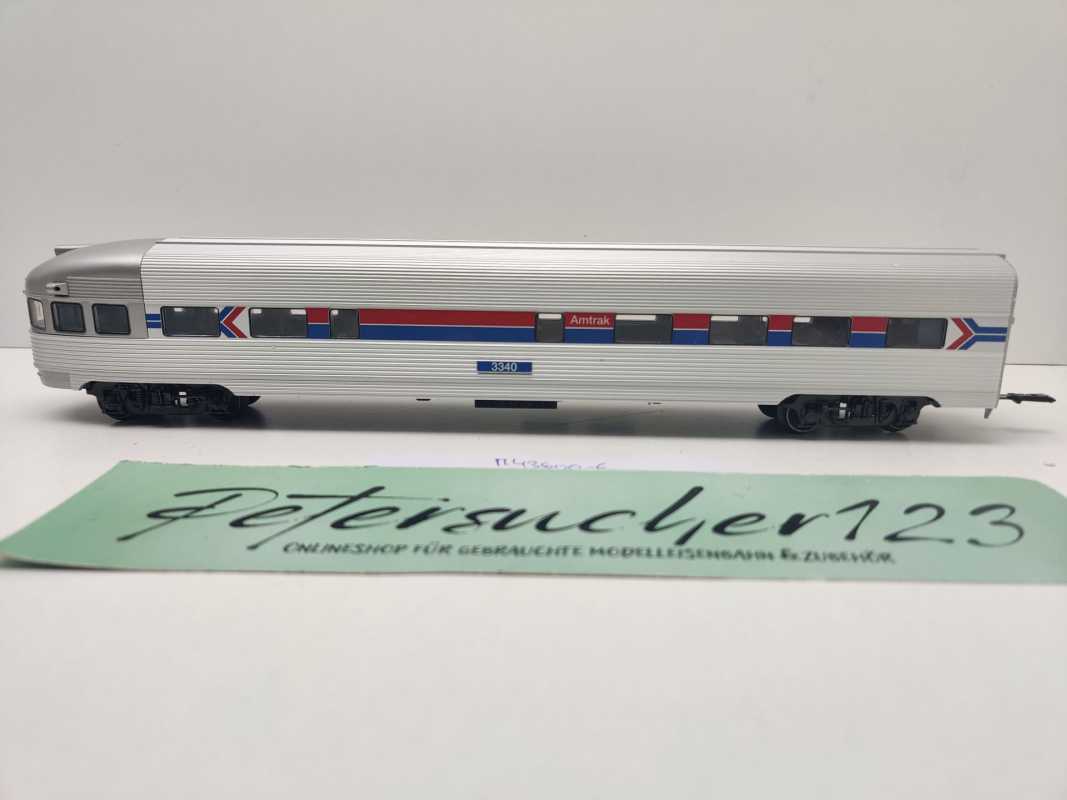 Märklin H0 AC 43600-6 Amtrak Streamliner Kanzelwagen aus Set / Licht / NEM / AMTK