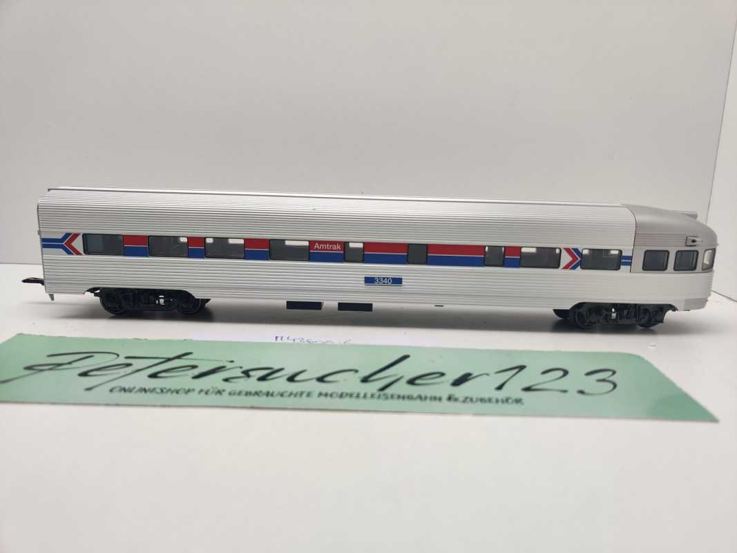 Märklin H0 AC 43600-6 Amtrak Streamliner Kanzelwagen aus Set / Licht / NEM / AMTK
