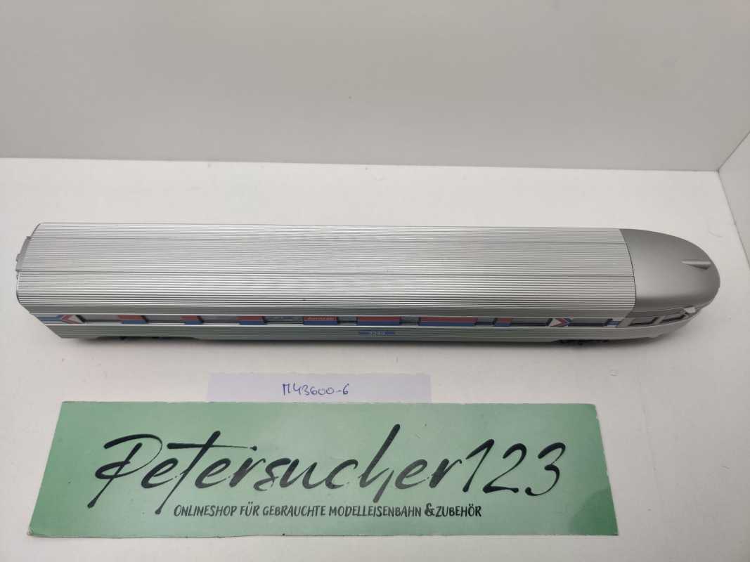 Märklin H0 AC 43600-6 Amtrak Streamliner Kanzelwagen aus Set / Licht / NEM / AMTK