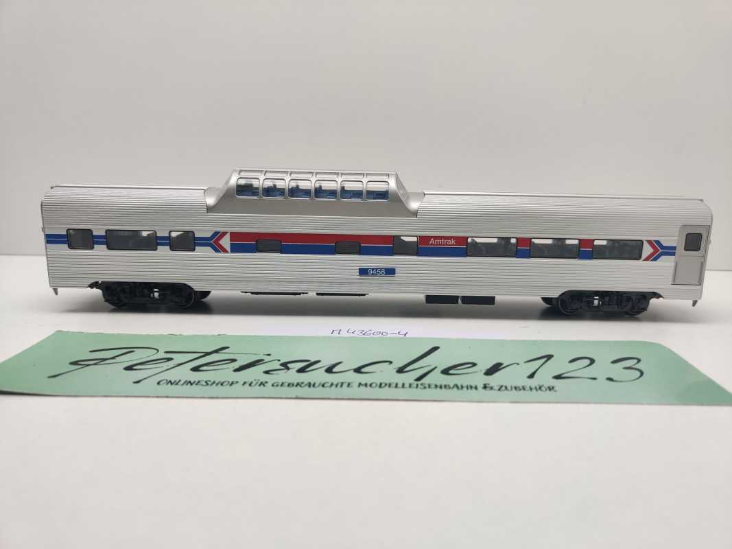 Märklin H0 AC 43600-4 Amtrak Streamliner Aussichtswg aus Set / Licht / NEM / AMTK