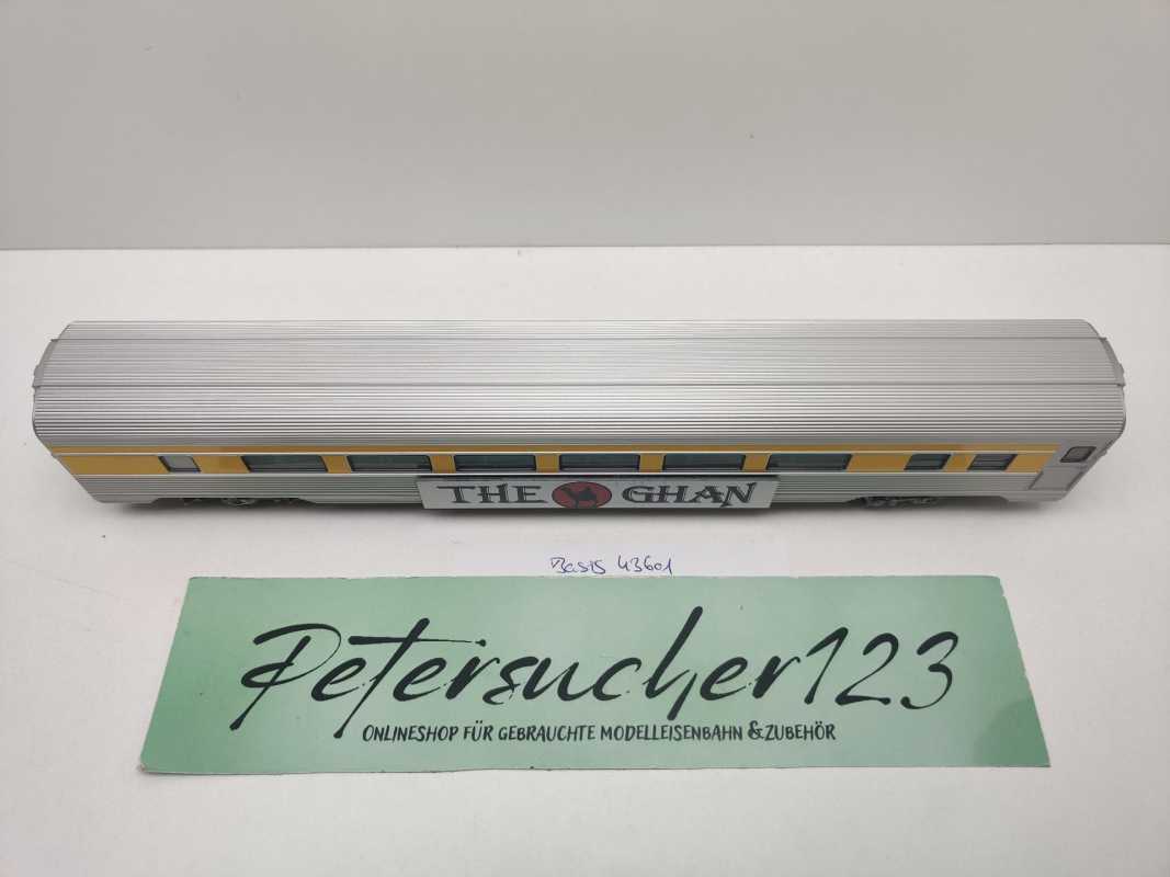 Märklin H0 AC 43601 Umbau zu "the Ghan" Großraum-/Sitzwagen mit Innenbeleuchtung / NEM