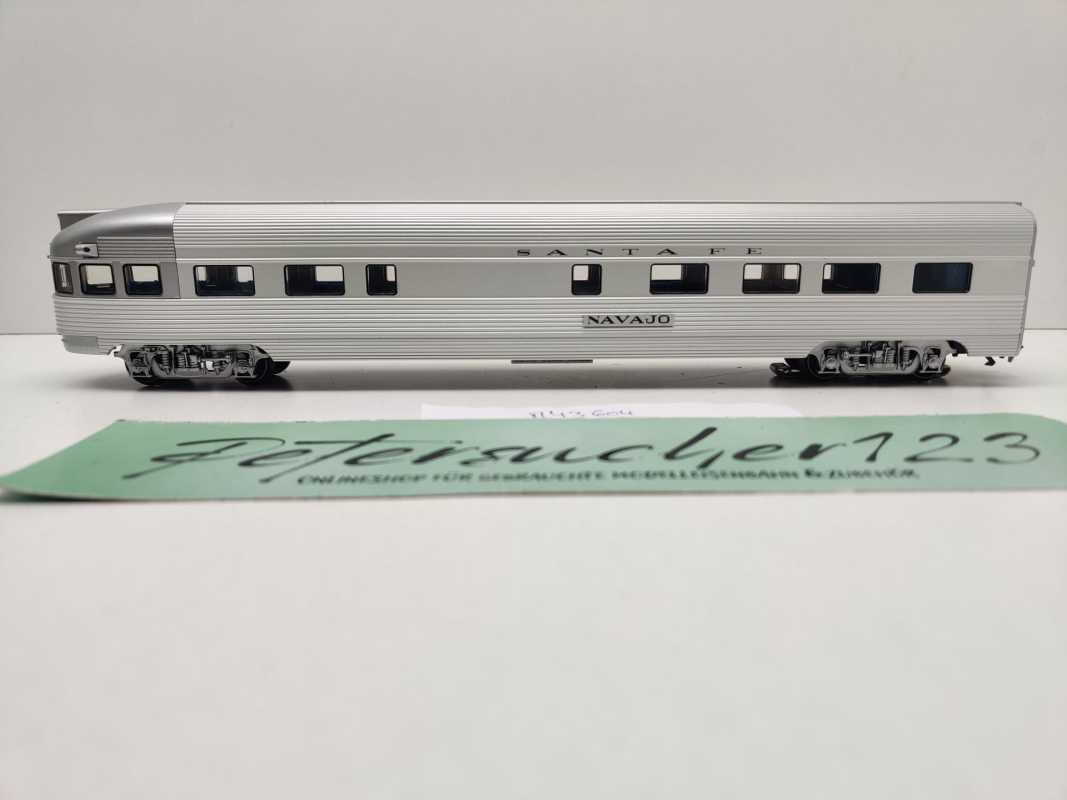 Märklin H0 AC 43604 Observation car Streamliner / Licht / NEM / AT&SF