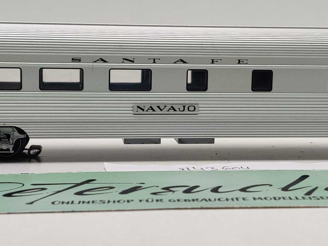 Märklin H0 AC 43604 Observation car Streamliner / Licht / NEM / AT&SF