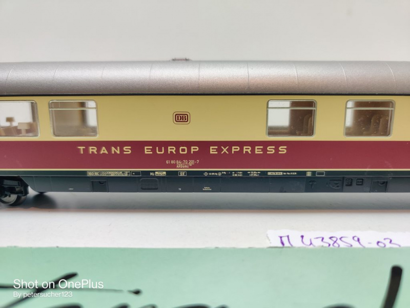 Märklin H0 AC 43859-03 TEE Barwagen "Bavaria"  / ARDümz106 / NEM / DB
