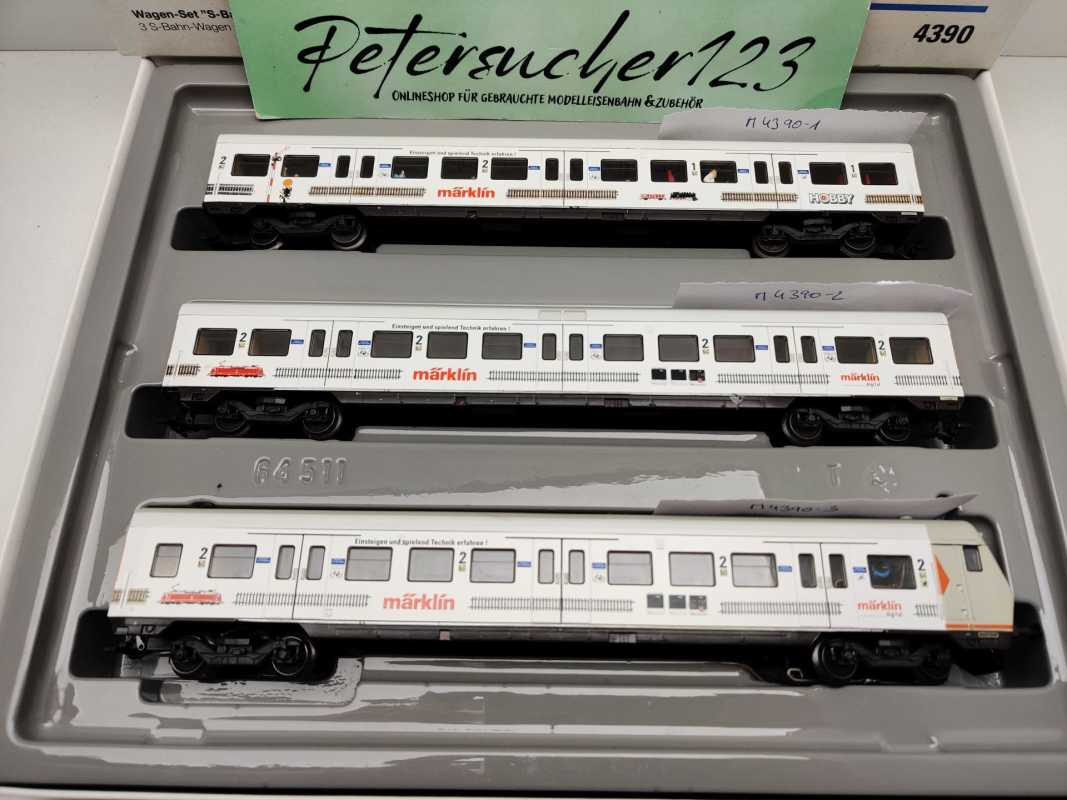 Märklin H0 AC 4390 S-Bahn Wagen-Set "Märklin" / NEM / DB / OVP