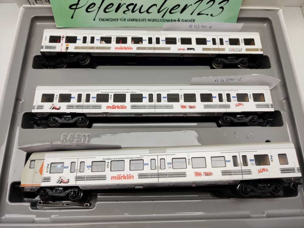 Märklin H0 AC 4390 S-Bahn Wagen-Set "Märklin" / NEM / DB / OVP