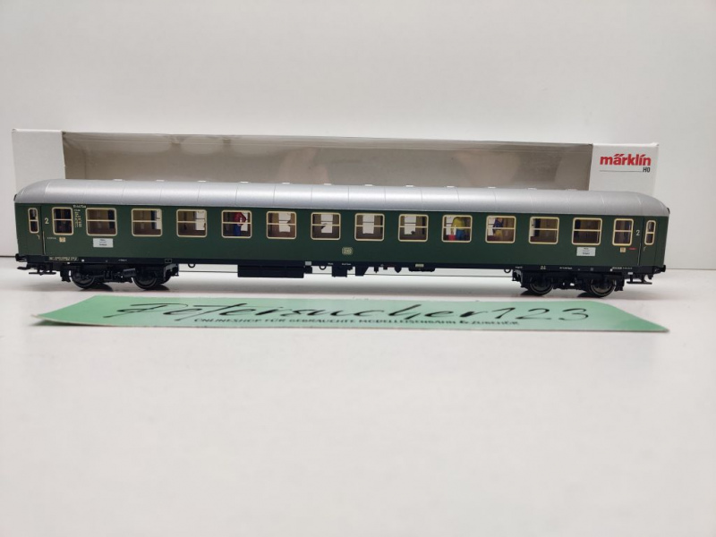 Märklin H0 AC 43920 (2) D-Zug Abteilwagen 2.Kl B4üm-63 / NEM / DB / OVP weiß