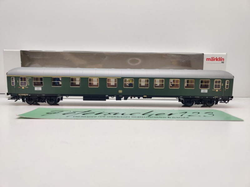 Märklin H0 AC 43930 (1) D-Zug Abteilwagen 1.-2.Kl AB4üm-63 / NEM / DB / OVP weiß