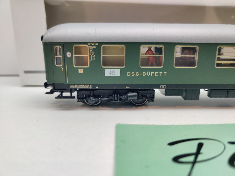 Märklin H0 AC 43940 (1) Halbspeisewagen 2.Kl BRbu4üm-61 / NEM / DB / OVP weiß
