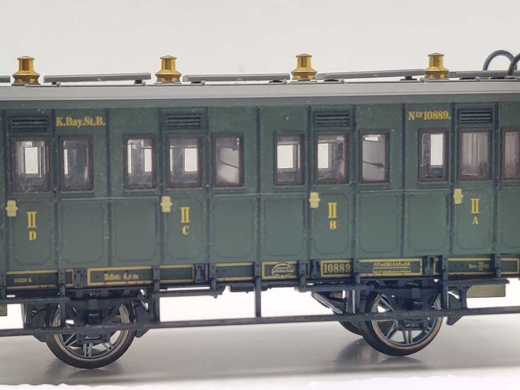 Märklin H0 AC 43984-01 Personenwagen 2.Kl / Licht Kupplung / NEM / K.Bay.Sts.B.