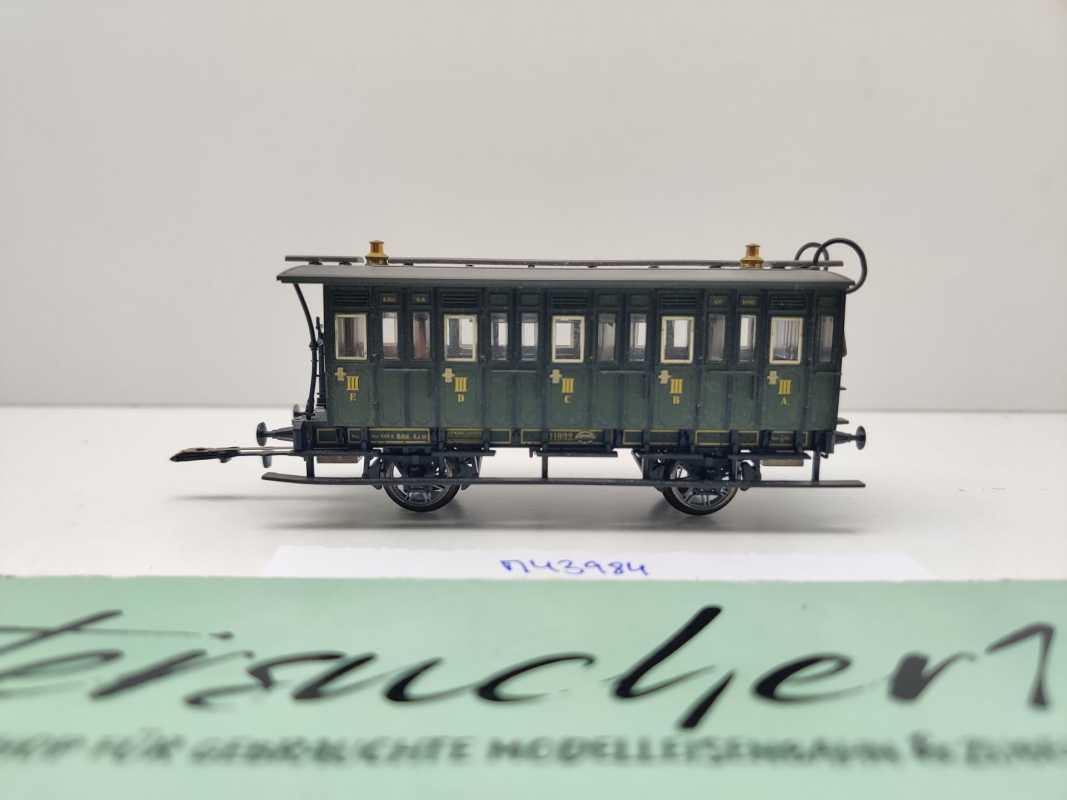 Märklin H0 AC 43984-02 Personenwagen 3.Kl / Licht Kupplung / NEM / K.Bay.Sts.B.