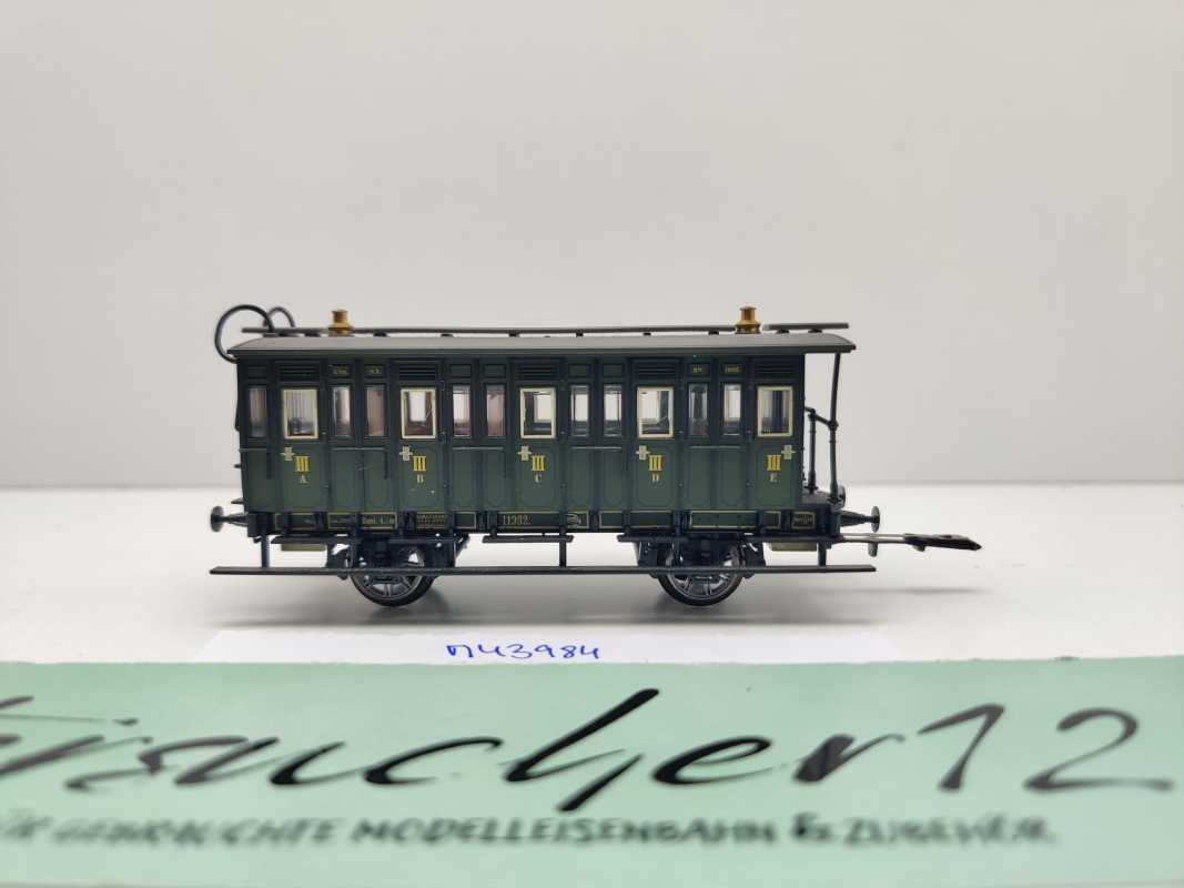 Märklin H0 AC 43984-02 Personenwagen 3.Kl / Licht Kupplung / NEM / K.Bay.Sts.B.