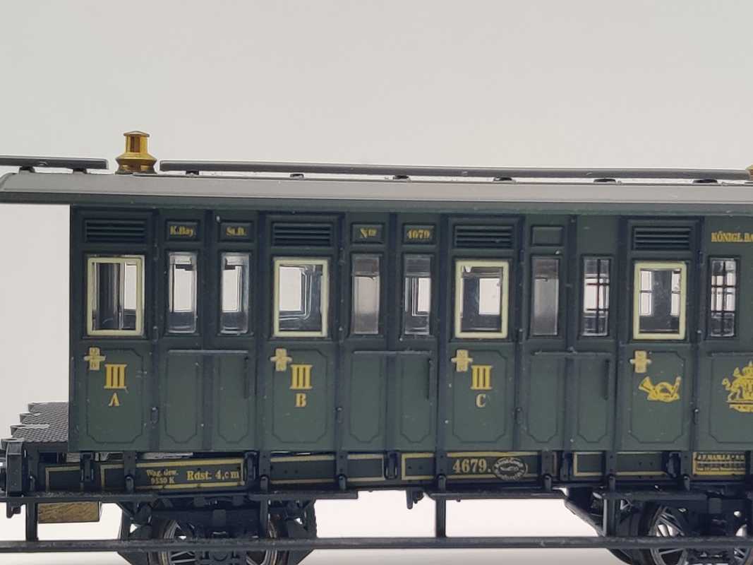 Märklin H0 AC 43984-04 Wagen mit Postabteil / Licht Kupplung / NEM / K.Bay.Sts.B.