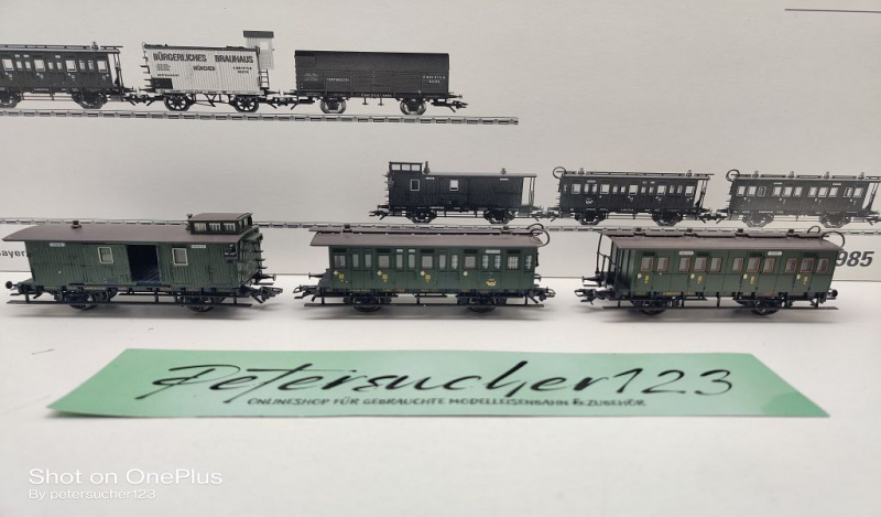 Märklin H0 AC 43985 Bayer. Personenwagen-Set / NEM / K.Bay.Sts.B. / OVP
