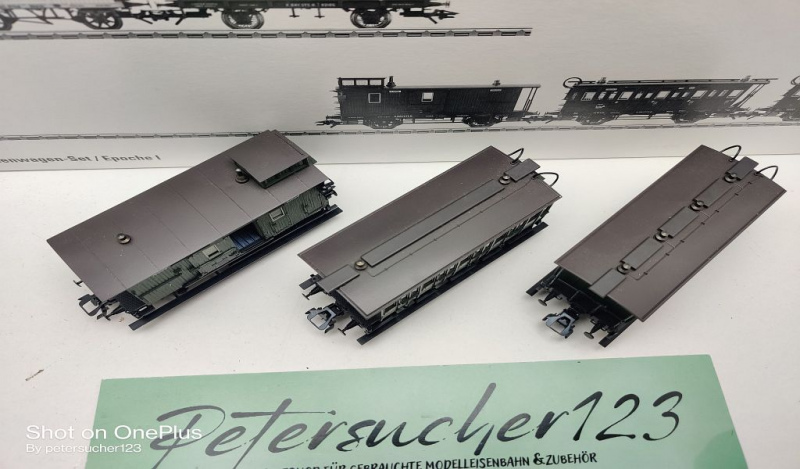 Märklin H0 AC 43985 Bayer. Personenwagen-Set / NEM / K.Bay.Sts.B. / OVP
