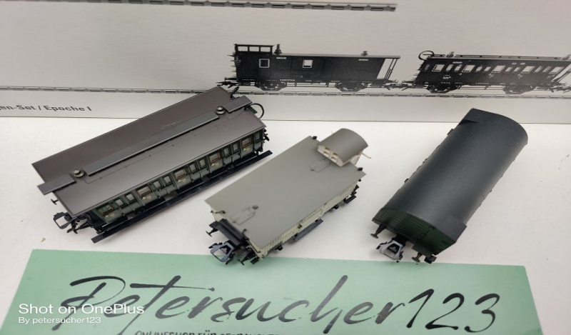 Märklin H0 AC 43985 Bayer. Personenwagen-Set / NEM / K.Bay.Sts.B. / OVP