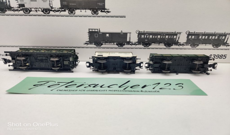 Märklin H0 AC 43985 Bayer. Personenwagen-Set / NEM / K.Bay.Sts.B. / OVP