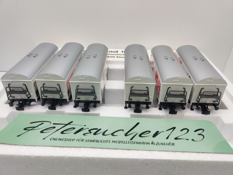 Märklin H0 AC 4400 Wagen-Set "Groß hilft Klein" Ichqrs377 / DB / OVP weiß