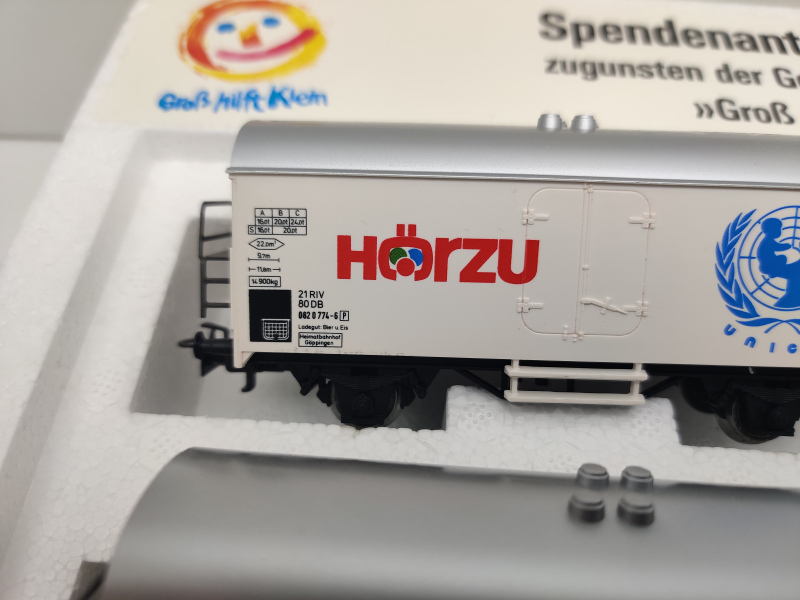 Märklin H0 AC 4400 Wagen-Set "Groß hilft Klein" Ichqrs377 / DB / OVP weiß