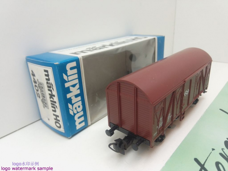 Märklin H0 AC 4402 gedeckter Güterwagen / Gs142 / NS / OVP blau