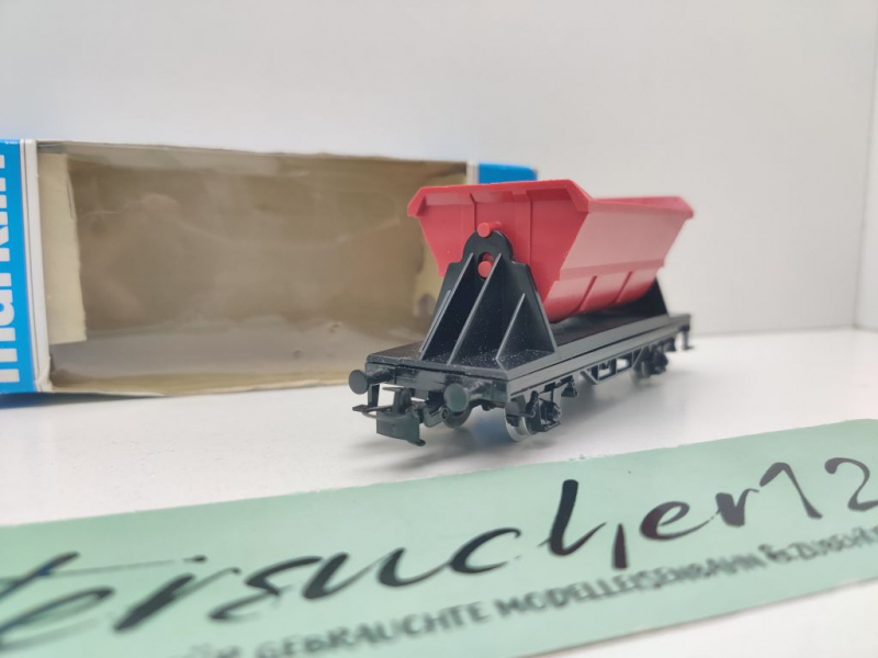 Märklin H0 AC 4413 Kipplore Kippwagen rot / OVP blau
