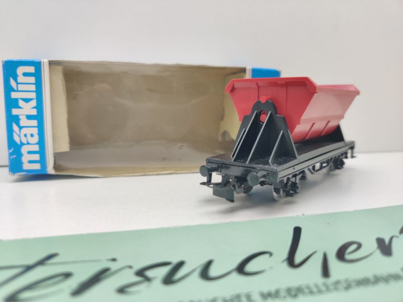 Märklin H0 AC 4413 Kipplore Kippwagen rot / OVP blau