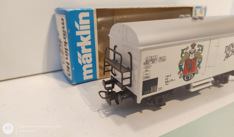 Märklin H0 AC 4415 SoMo Bierkühlwagen "Dinkel Acker"  / OVP blau