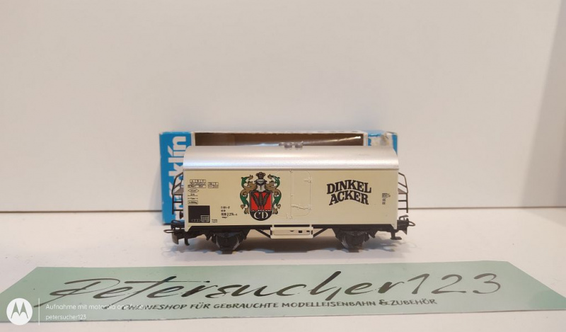 Märklin H0 AC 4415 SoMo Bierkühlwagen "Dinkel Acker"  / OVP blau