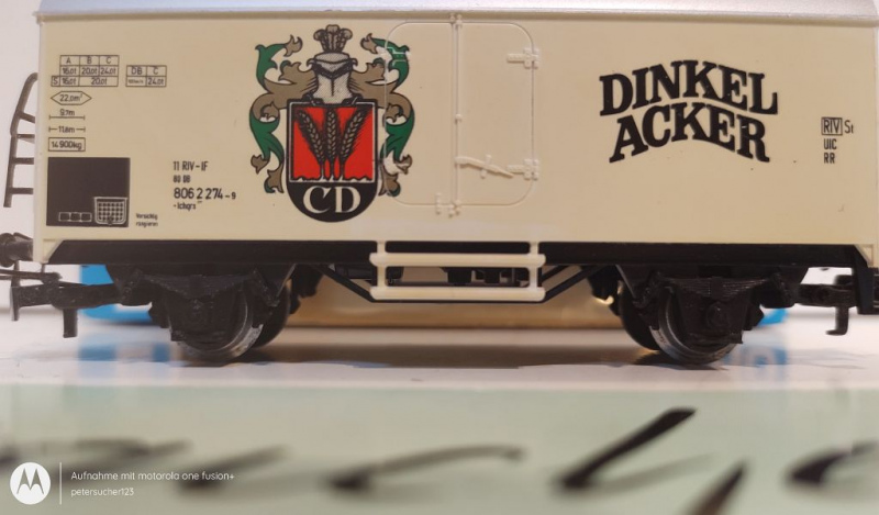 Märklin H0 AC 4415 SoMo Bierkühlwagen "Dinkel Acker"  / OVP blau