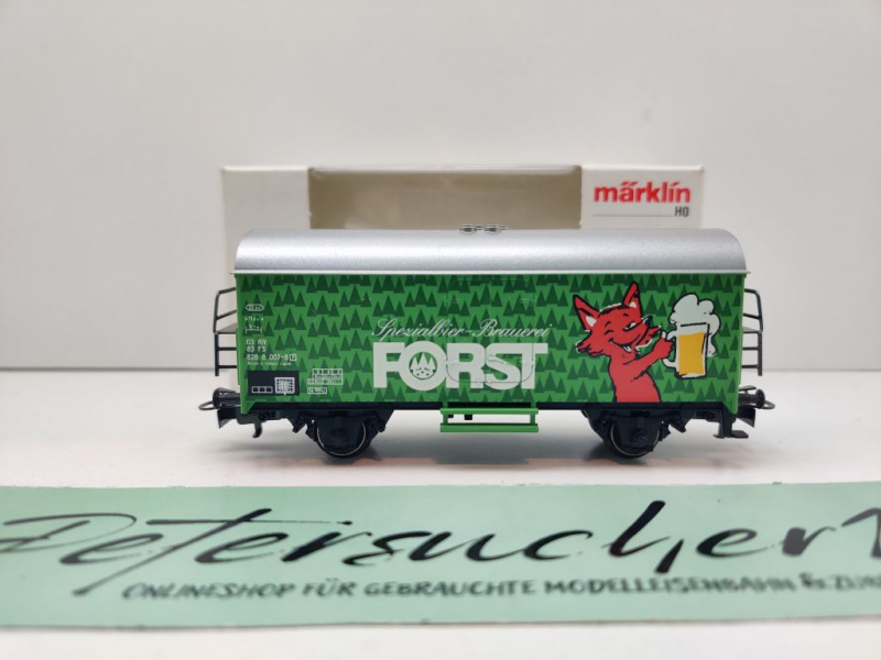 Märklin H0 AC 44172 Kühlwagen "Brauerei Forst" / Ichqrs377 / P, FS / OVP weiß