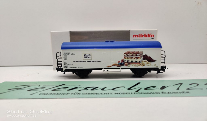 Märklin H0 AC 44196 Kühlwagen "Ritter Sport" / Ichqrs 377 / DB / OVP weiß