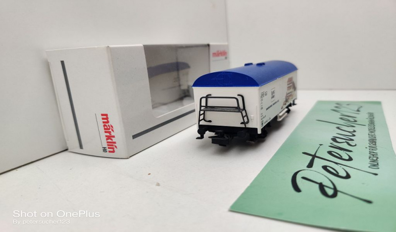 Märklin H0 AC 44196 Kühlwagen "Ritter Sport" / Ichqrs 377 / DB / OVP weiß