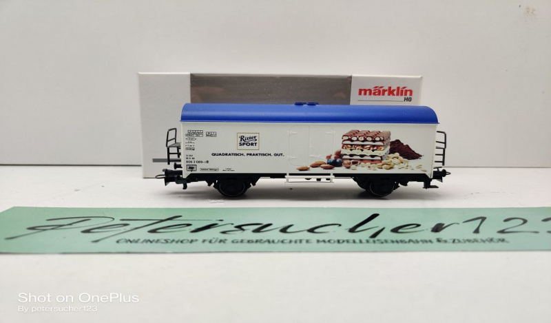 Märklin H0 AC 44196 Kühlwagen "Ritter Sport" / Ichqrs 377 / DB / OVP weiß