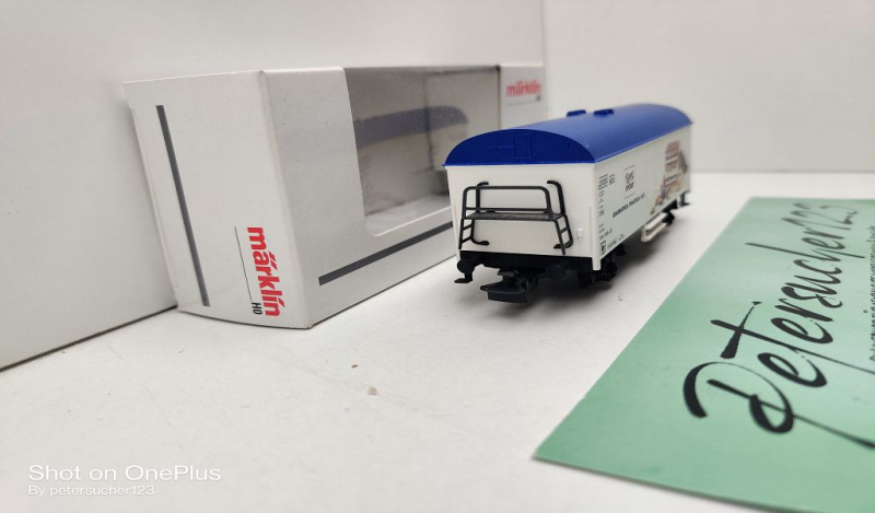 Märklin H0 AC 44196 Kühlwagen "Ritter Sport" / Ichqrs 377 / DB / OVP weiß