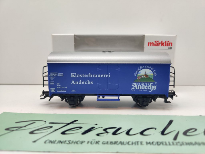 Märklin H0 AC 44197 Kühlwagen "Andechs" / Ichqrs377 / D-H0 / ErsatzVP weiß