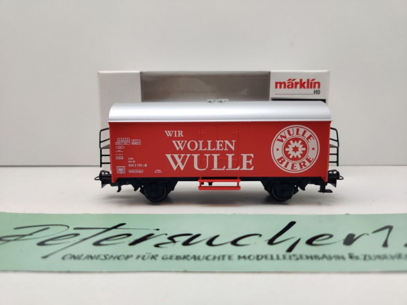 Märklin H0 AC 44199 Kühlwagen "Wir-Wollen-Wulle" / Ichqrs377 / D-H0 / OVP weiß