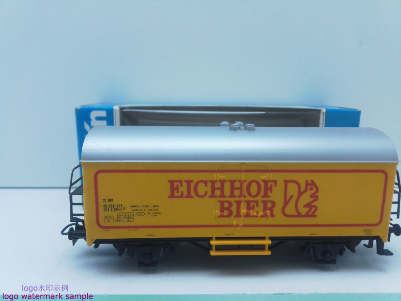 Märklin H0 AC 4420 Kühlwagen "Eichhof Bier" / Ichqrs / SBB / OVP blau
