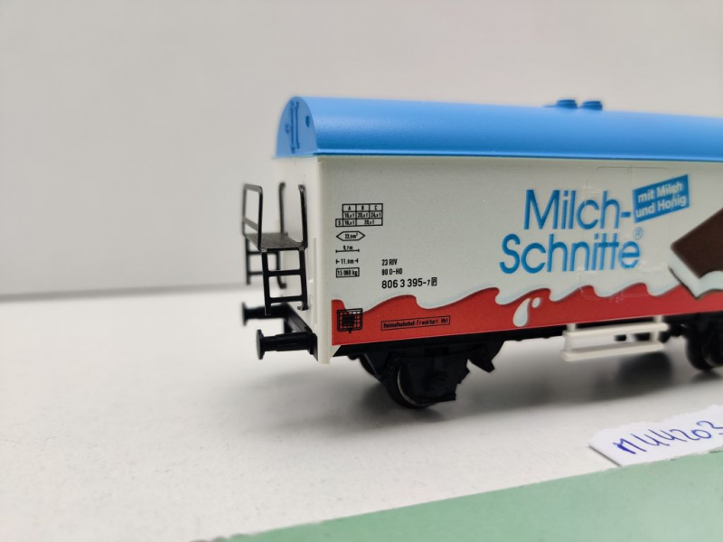 Märklin H0 AC 44203 gedeckter Güterwagen "Milchschnitte" Ichqrs377 / Privat