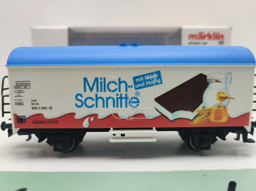 Märklin H0 4410 / 120 6 086-1 Gedeckter Güterwagen / 2-Achser / Braun / DB / Ersatz-OVP
